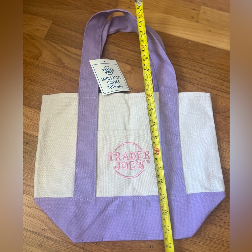 Trader Joe’s Purple mini Canvas Tote Bag #5